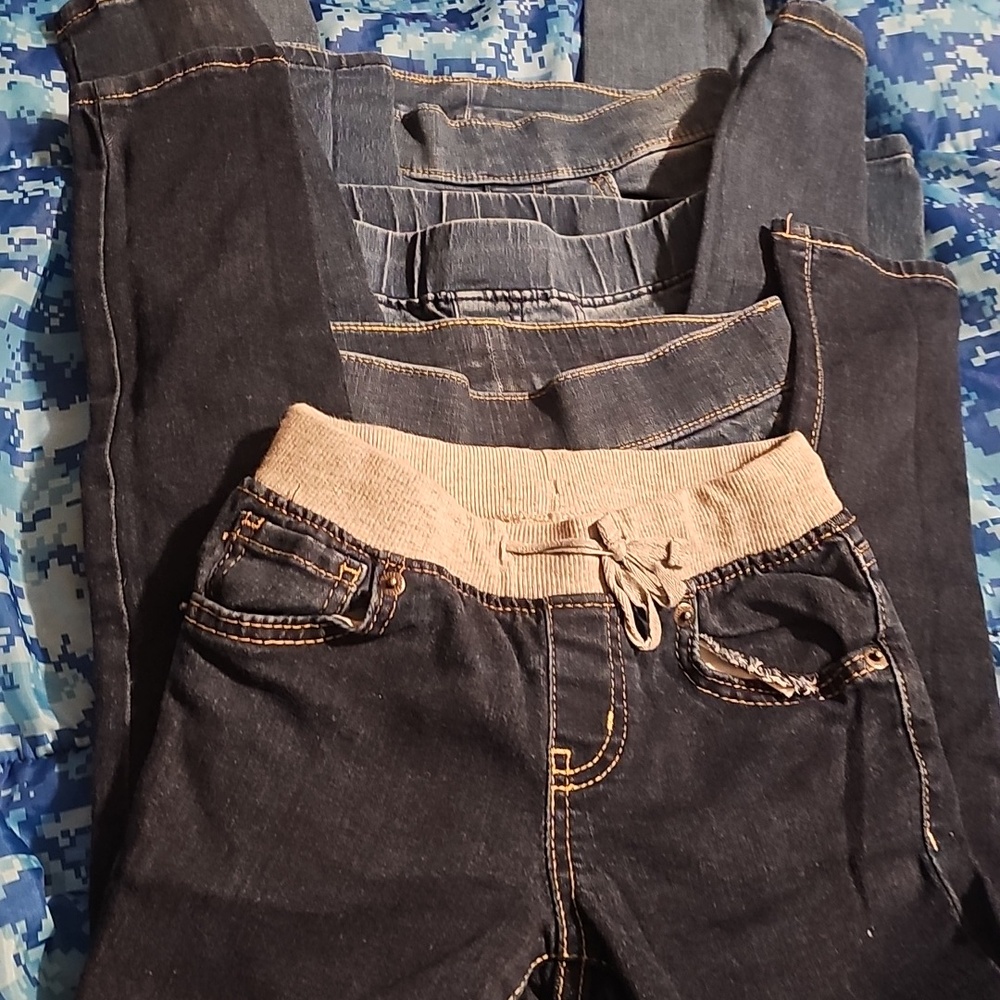 4 Pants Cat & Jack Dark Indigo Stretch Skinny Jeans
